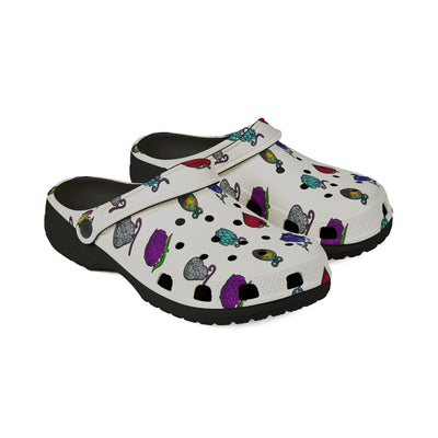 Clogs: Colorful Dont Add Saltwater- Super Fruit - MTO AOP EVA Foam Rubber Shoes, Comfort Footwear for Everyday Use, Fun Slip-On Clogs for Garden and Leisure, Unique Summer Shoes