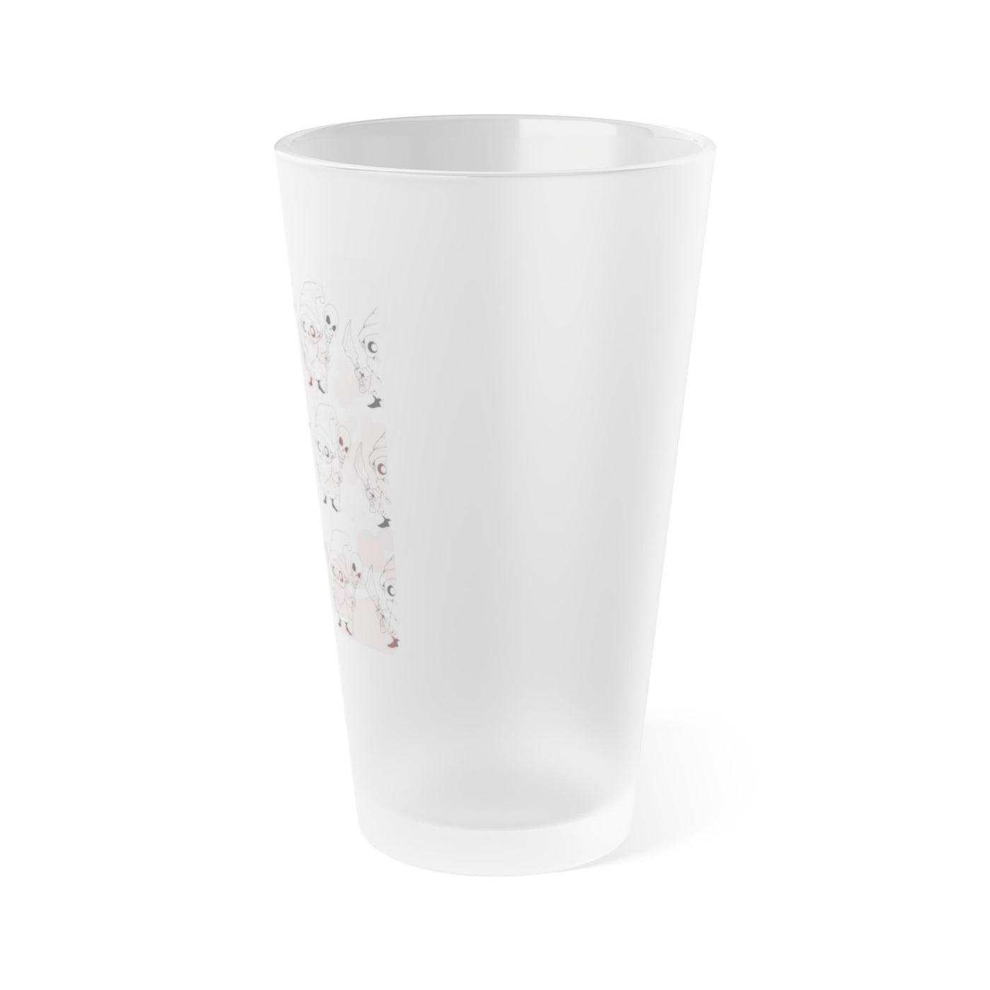 Glass: Stay Away from these Beasties Frosted Glass