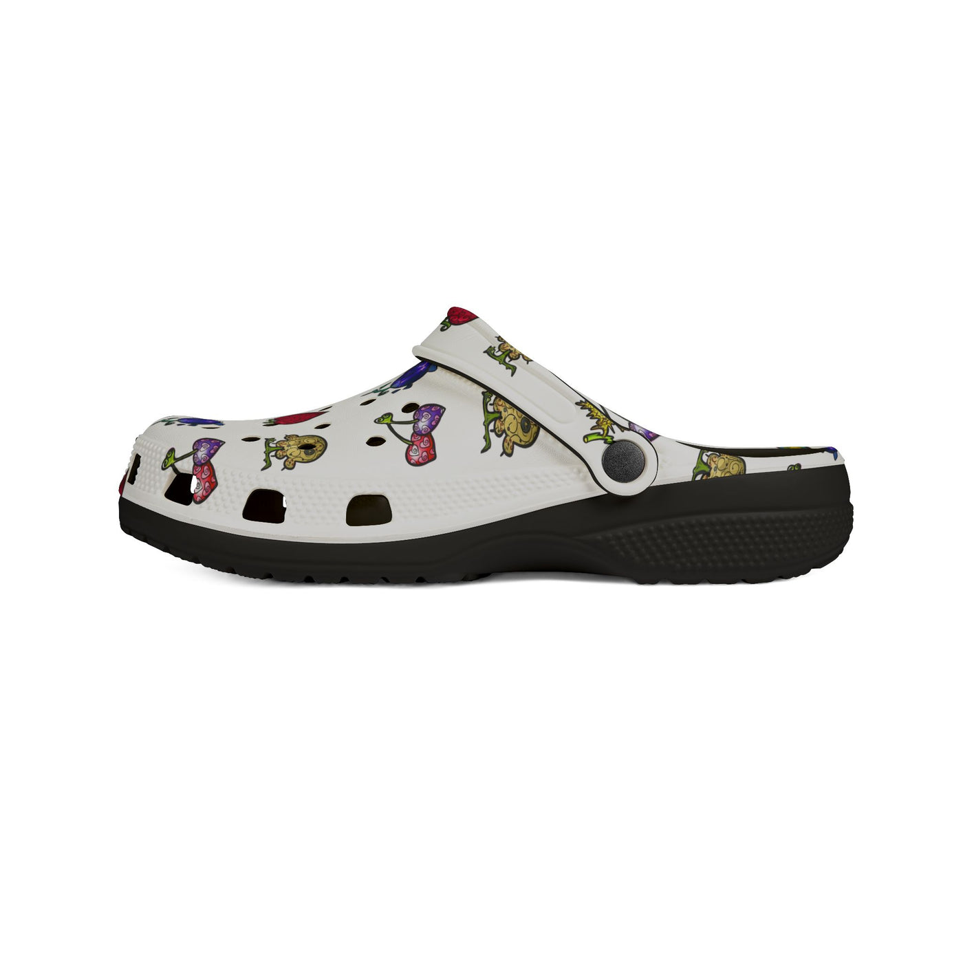 Clogs: Colorful Dont Add Saltwater- Super Fruit - MTO AOP EVA Foam Rubber Shoes, Comfort Footwear for Everyday Use, Fun Slip-On Clogs for Garden and Leisure, Unique Summer Shoes
