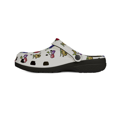 Clogs: Colorful Dont Add Saltwater- Super Fruit - MTO AOP EVA Foam Rubber Shoes, Comfort Footwear for Everyday Use, Fun Slip-On Clogs for Garden and Leisure, Unique Summer Shoes
