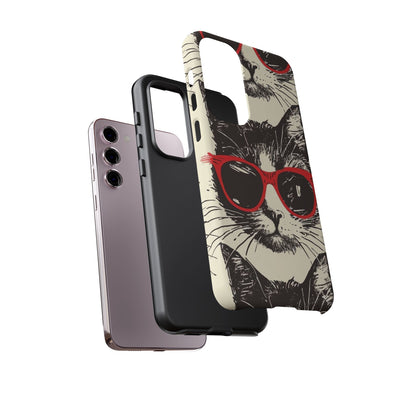 Phone Case: Sassy Cat Phone Case, Cute Cat Lovers Gift, Pet Lover Accessory, Fun Cat Phone Cover, Stylish Gadget Protection