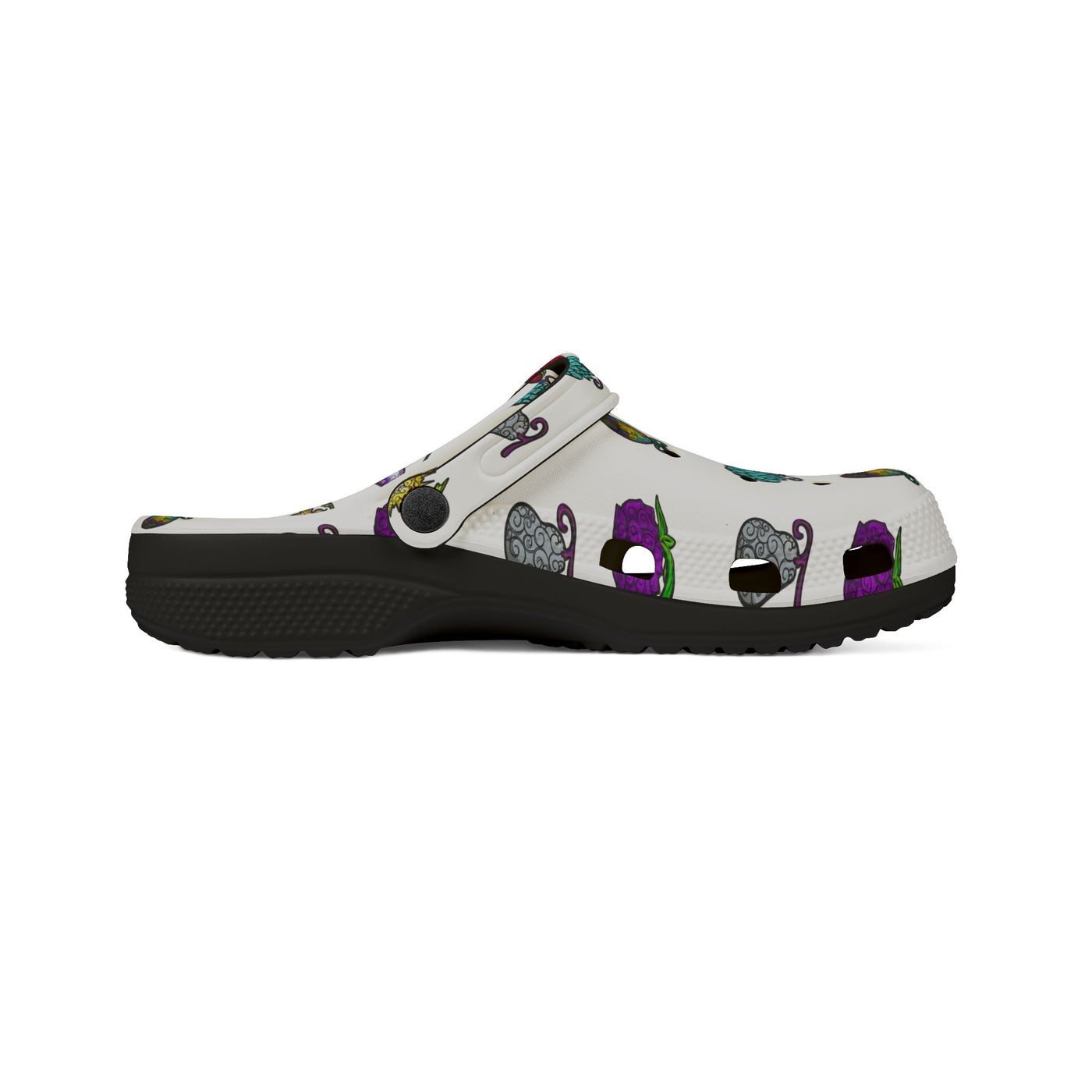 Clogs: Colorful Dont Add Saltwater- Super Fruit - MTO AOP EVA Foam Rubber Shoes, Comfort Footwear for Everyday Use, Fun Slip-On Clogs for Garden and Leisure, Unique Summer Shoes
