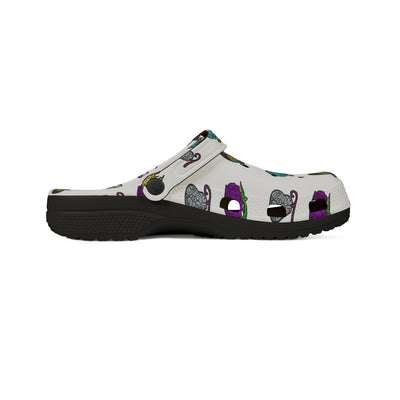 Clogs: Colorful Dont Add Saltwater- Super Fruit - MTO AOP EVA Foam Rubber Shoes, Comfort Footwear for Everyday Use, Fun Slip-On Clogs for Garden and Leisure, Unique Summer Shoes