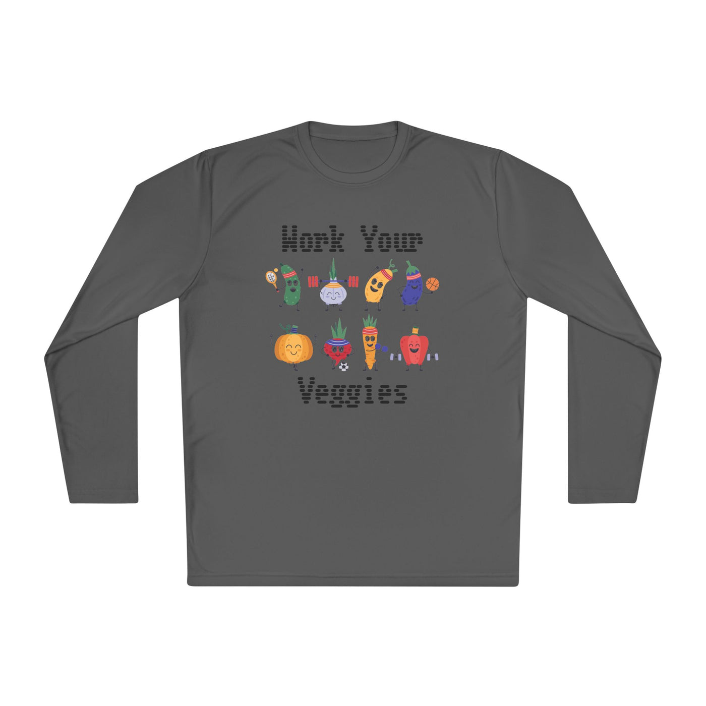 T-Shirt: Work Your Veggies - Lightweight Long Sleeve Tee
